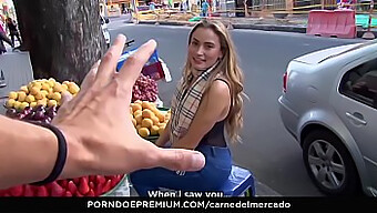 Blonde Bombshell With Natural Tits Enjoys Public Pickup Encounter