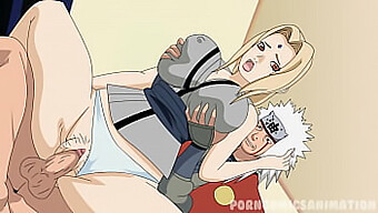 Tsunade en Jiraiya's hete anime hentai ontmoeting