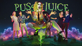 Beetlejuice Xxx Parody: Lily Lane, River Lynn, And Mochi Mona In Group Bdsm Action