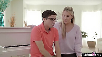 Busty Piano Instructor Bunny Madison Rewards Her Young Pupil With Sensual Pleasure