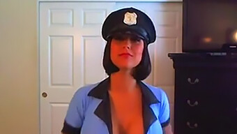 Voluptuous Policewoman Indulges In Webcam Playtime With Sex Toys