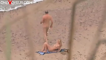 Public Sex With Busty Babe On The Beach. Hardcore Action