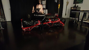 Mistress'S Toy Play With Cock And Bag