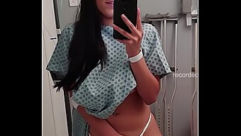 A hospitalized teen narrowly avoids being seen pleasuring herself in isolation