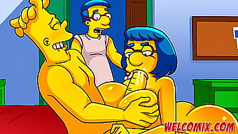 Bart Simpson Gets Intimate With His Friend'S Mother In A Porn Comic