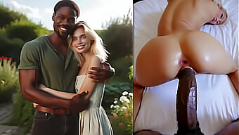 Interracial 3d Threesome With A Busty Blonde Wife And A Well-Endowed Lover