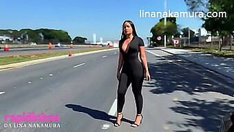 Asian Lina Nakamura Gives Blowjob And Gets Fucked On The Highway By A Truck Driver