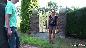 A German stepmother discovers her son masturbating in the garden and offers to assist with sexual pleasure